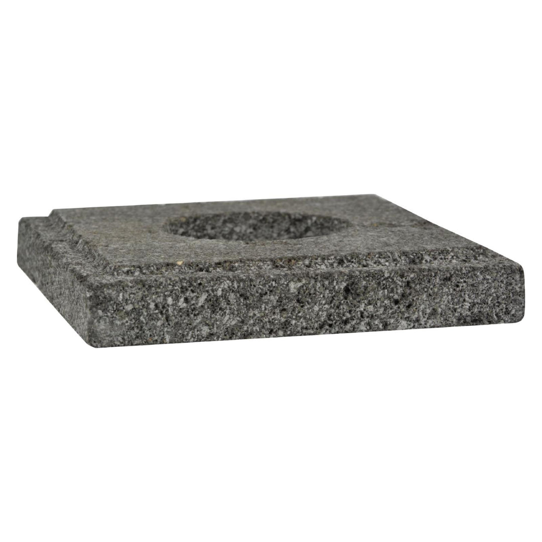 Aloha Bay - Chakra Pillar Holder Lava Stone - 1 Candle Holder - Maras Green